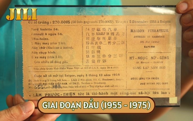 Đến đầu năm 1954, xổ số chính thức ra đời tại Việt Nam và có giá là 10 đồng/vé